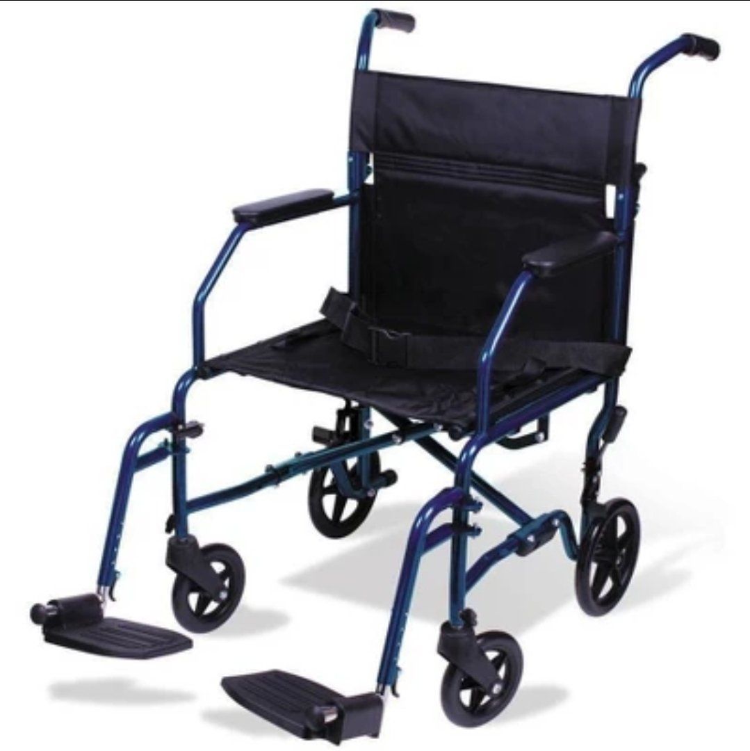 Carex Classics Transport Chair 19" Seat – 300 lb Capacity – New in Box #556