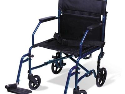 Carex Classics Transport Chair 19" Seat – 300 lb Capacity – New in Box #556