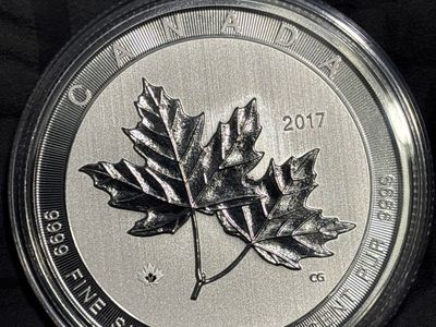 2017 Canada $50 10 oz Silver Maple Leaf in Capsule