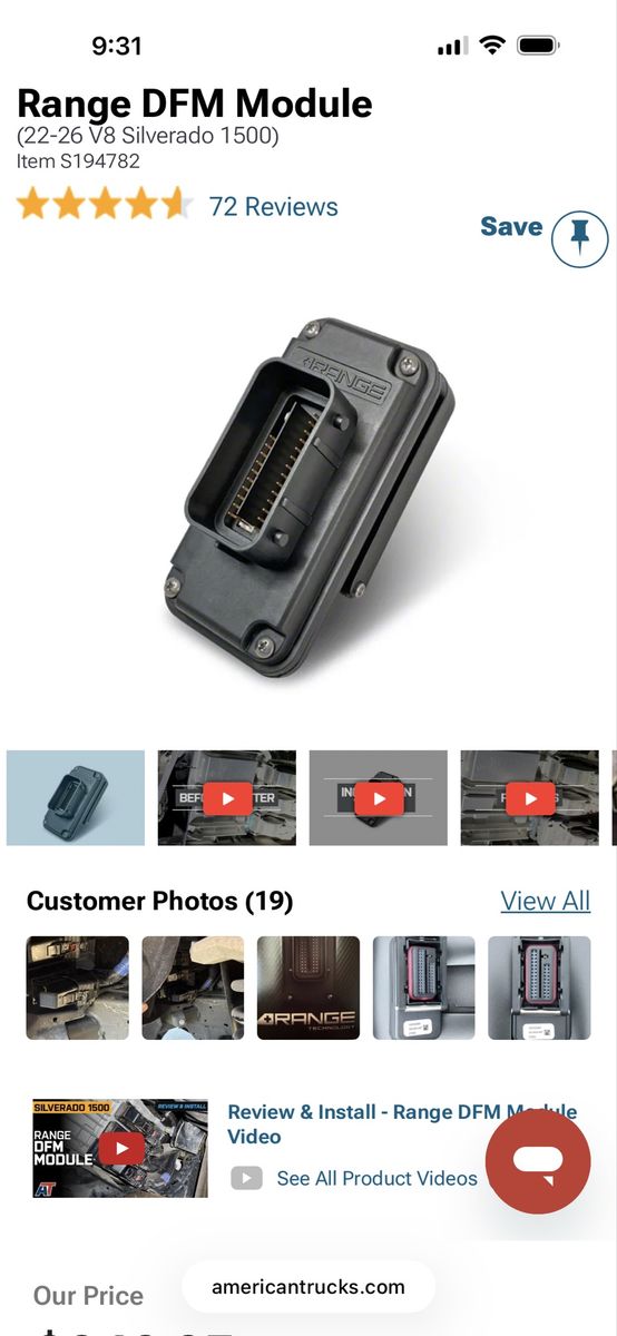 Range DFM module for Silverado or sierra 22-26