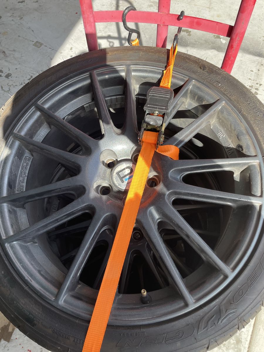Prodrive 18in rims and tires fits wrx. $200