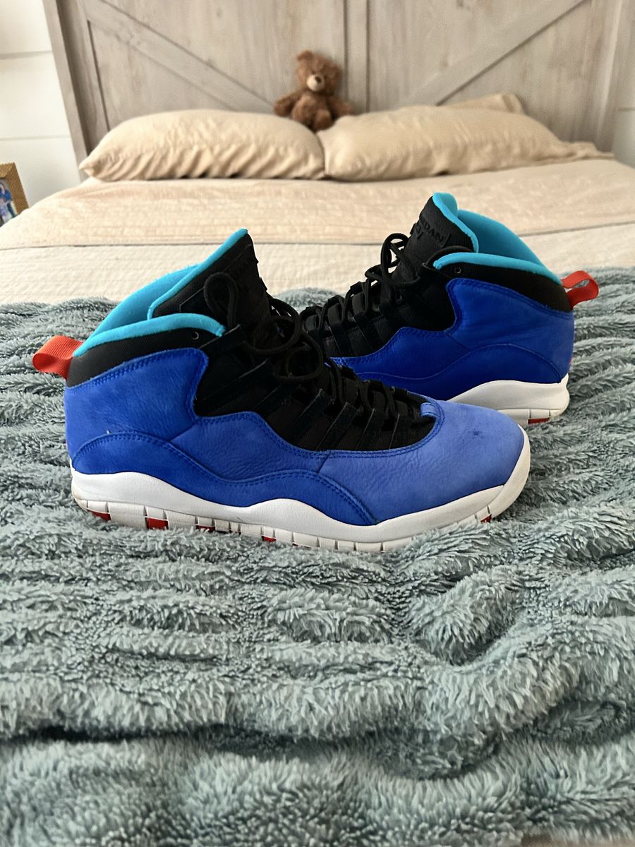 Nike Air Jordan 10 Retro Blue/Black Sneakers - Size 12