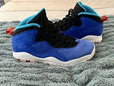Nike Air Jordan 10 Retro Blue/Black Sneakers - Size 12