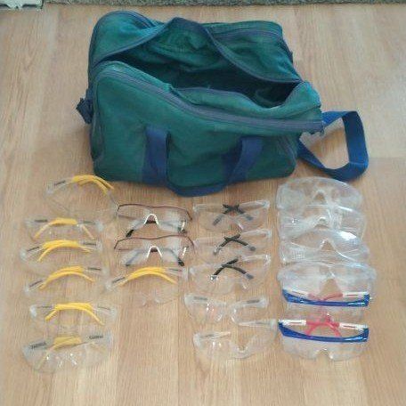 Safety Glasses and Work Bag