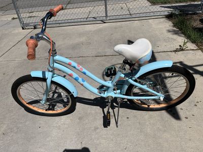 Liv Adore 20-inch Kids' Bike - Light Blue with Polka Dots & Kickstand