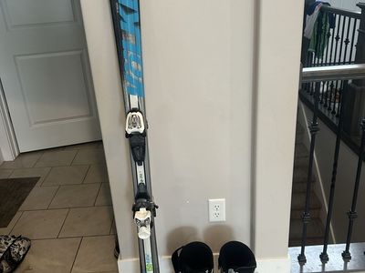 Volkl RTM Jr. 150cm Skis with Bindings and Ski Boots - Kids'/Youth Ski Set