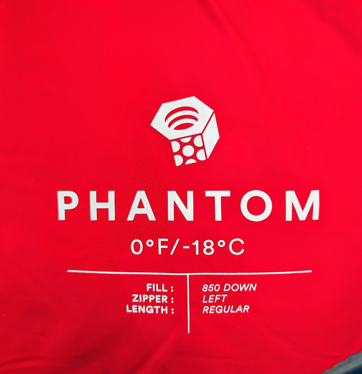 Mountain Hardwear Phantom 0 degree 850 FP down sleeping bag