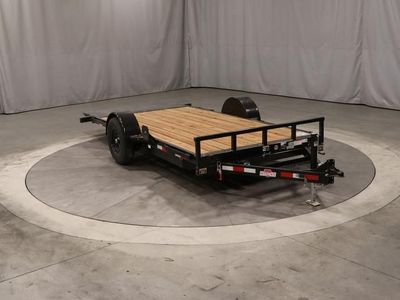 7x16 Full Bed Single Axle Tilt 7K Trailer For Sale