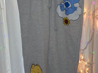 Care Bears Stitched Graphic Sweatpants XXS (Girls