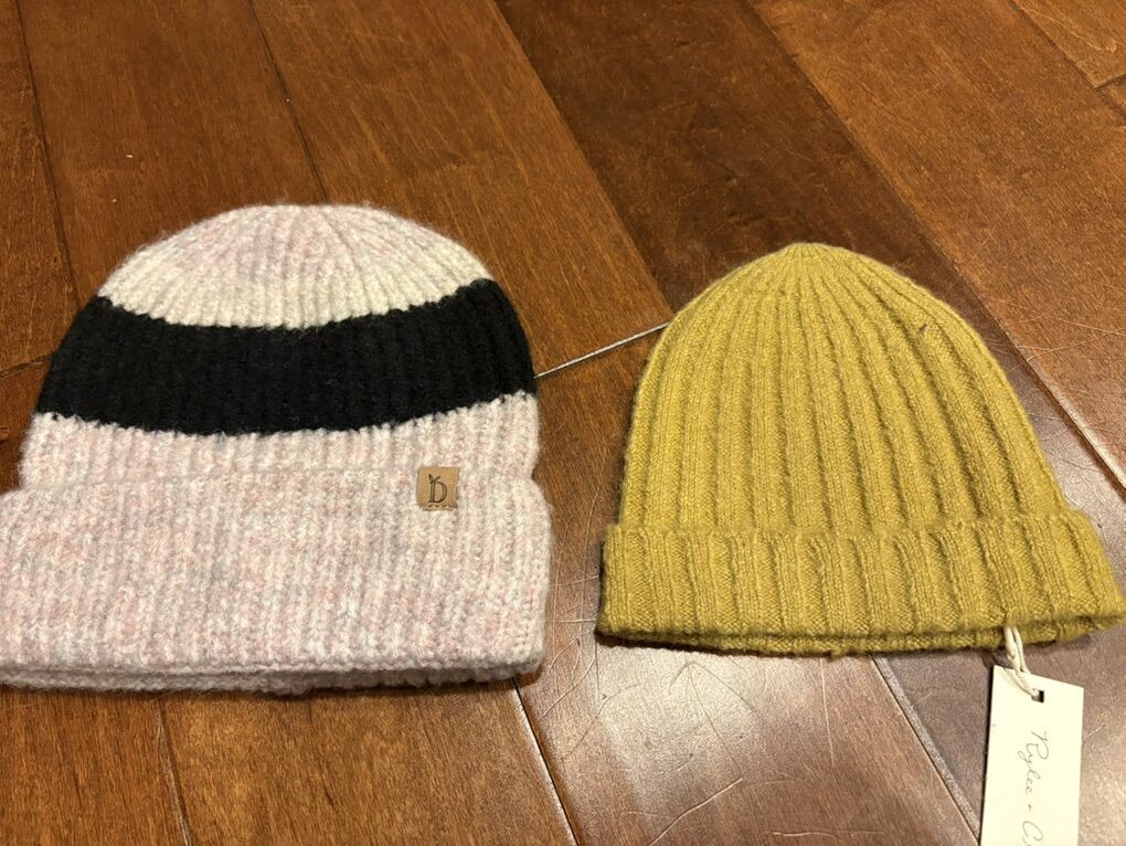 New Knit Beanie Hats 2 Different Styles