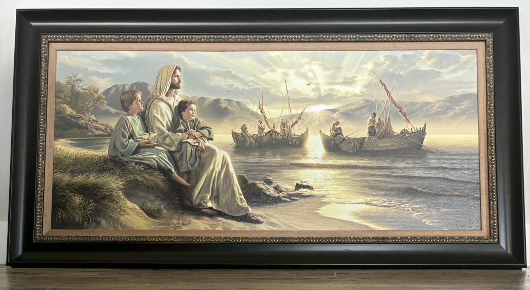 Simon Dewey - Men of Galilee - Framed Black 25 x 46.  Itwas $300 + tax