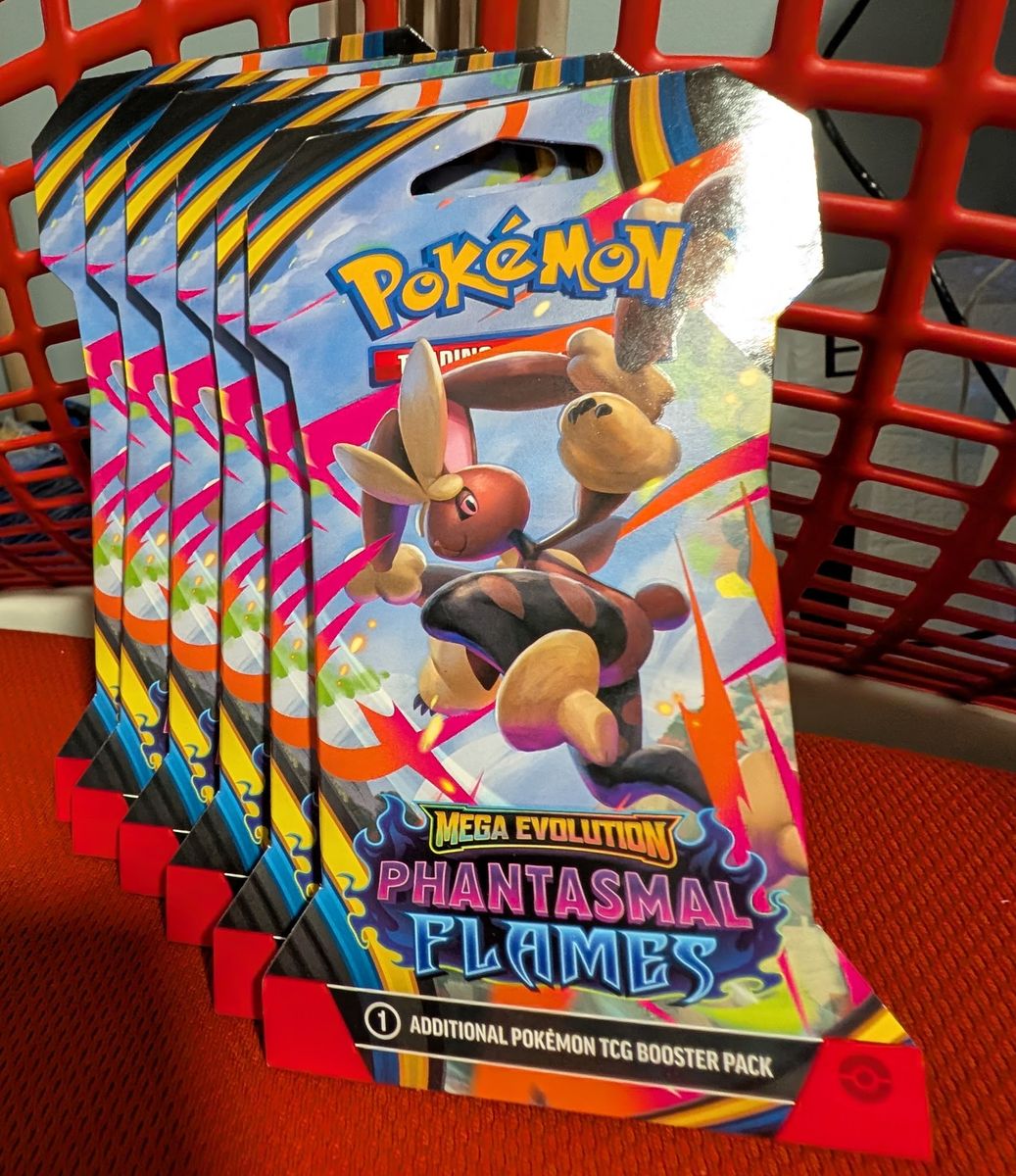 Pokémon Phantasmal Flames Sleeved Booster Pack (10 Cards) - 6 Packs