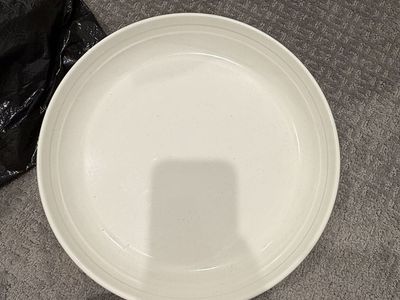 White Ceramic Footed Cake Stand / Pedestal Dish