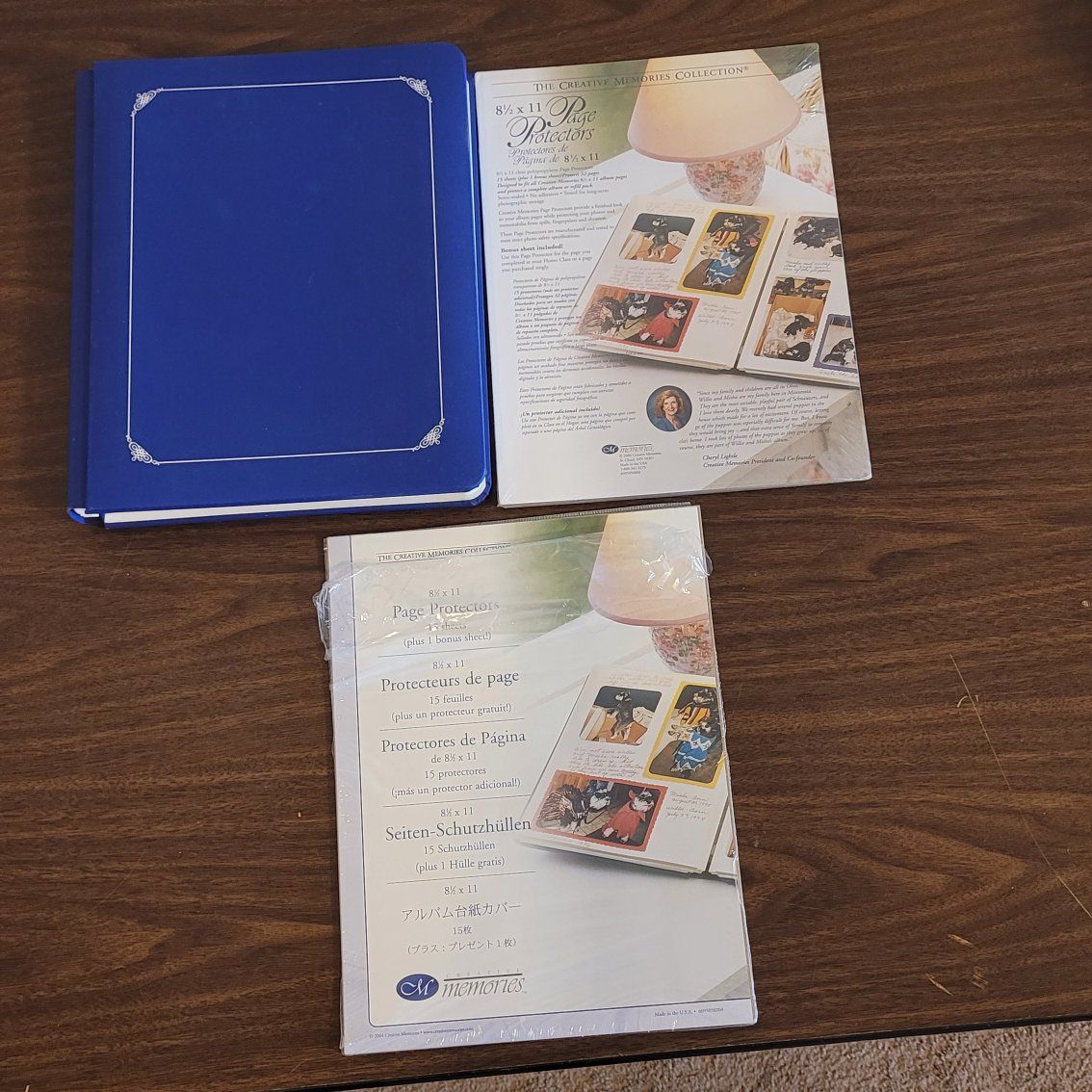 Creative Memories album with pages and protectors