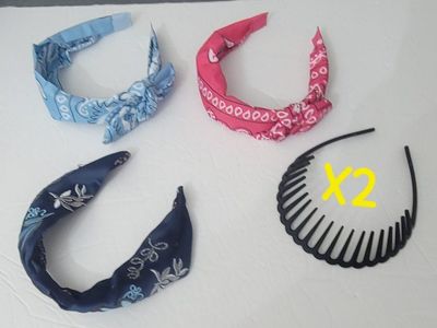 Assorted Hair Accessories Claw Clips, Headbands and Barrettes