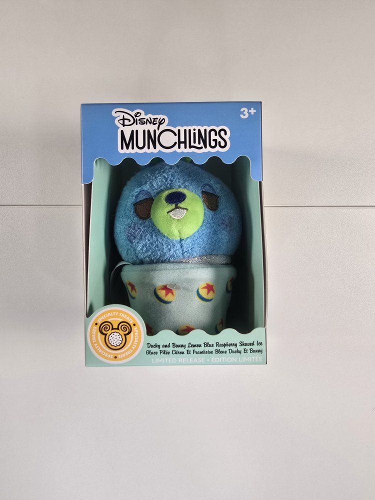 Disney Munchlings Ducky Bunny Lemon Blue Raspberry Shaved Ice Plush - Limited Release