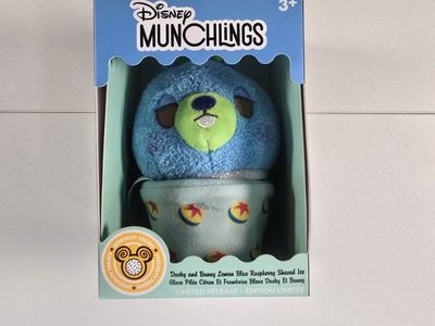 Disney Munchlings Ducky Bunny Lemon Blue Raspberry Shaved Ice Plush - Limited Release