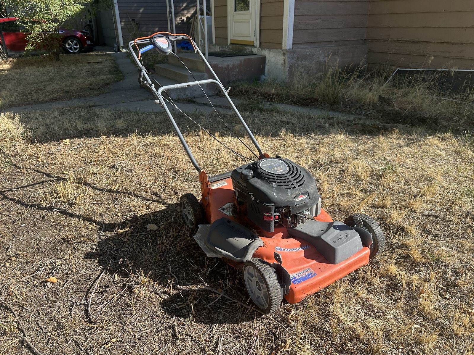 Free lawn mower, needs work.