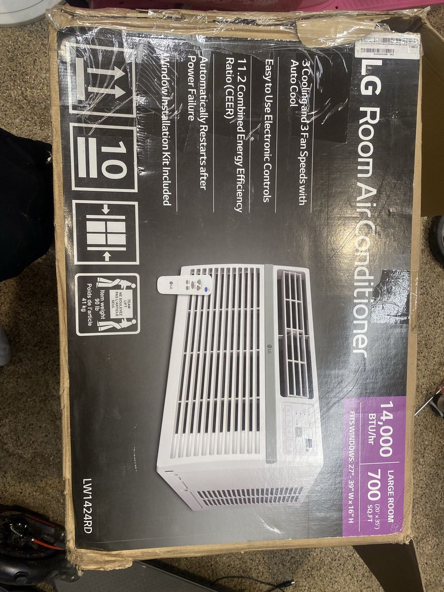 LG LW1424RD 14,000 BTU 11.2 CEER Room Air Conditioner for Large Rooms up to 700 sq ft