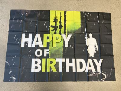 Call of Duty Birthday Banner Flag