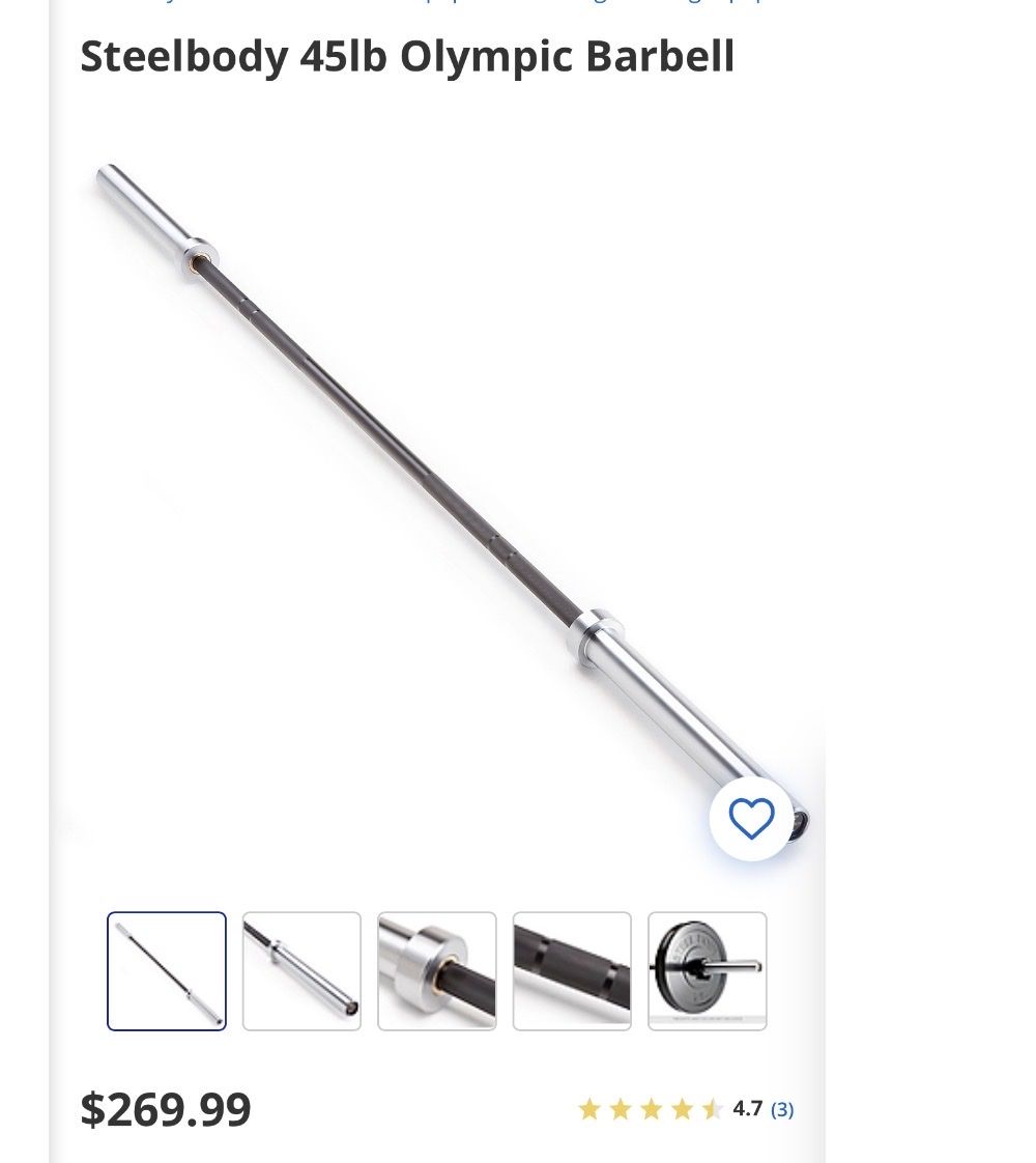 New Olympic Barbell 7 ft 45lbs