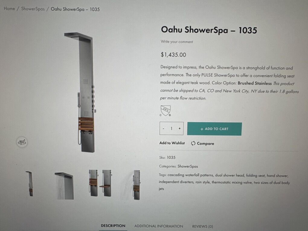 Shower Spa Conversion