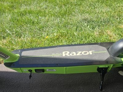 Razor Black Label E90 Electric Scooter - Green, Kick-Start Motor, 10 MPH