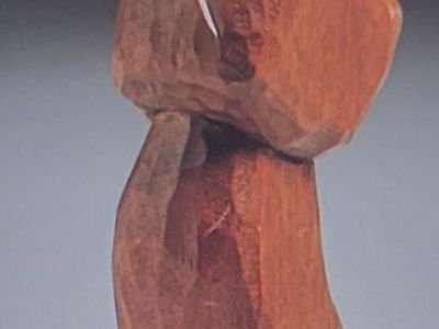 Hand-Carved Modernistic Wood Figure by Jose Pinal (1913-1983)