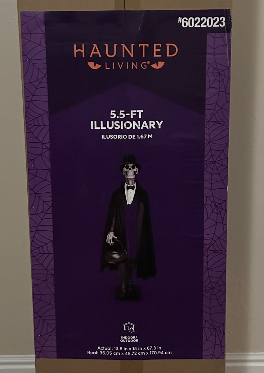 5.5ft "Illusionist" Skeleton Halloween Prop (Lowe's Haunted Living)