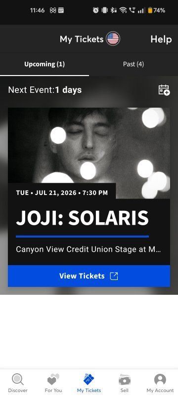 Joji Ticket 7/21 Close to stage!