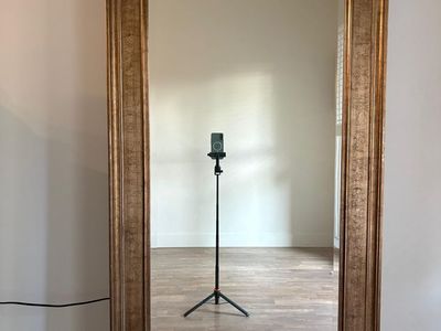 Full-Length Mirror with Antique Gold Frame