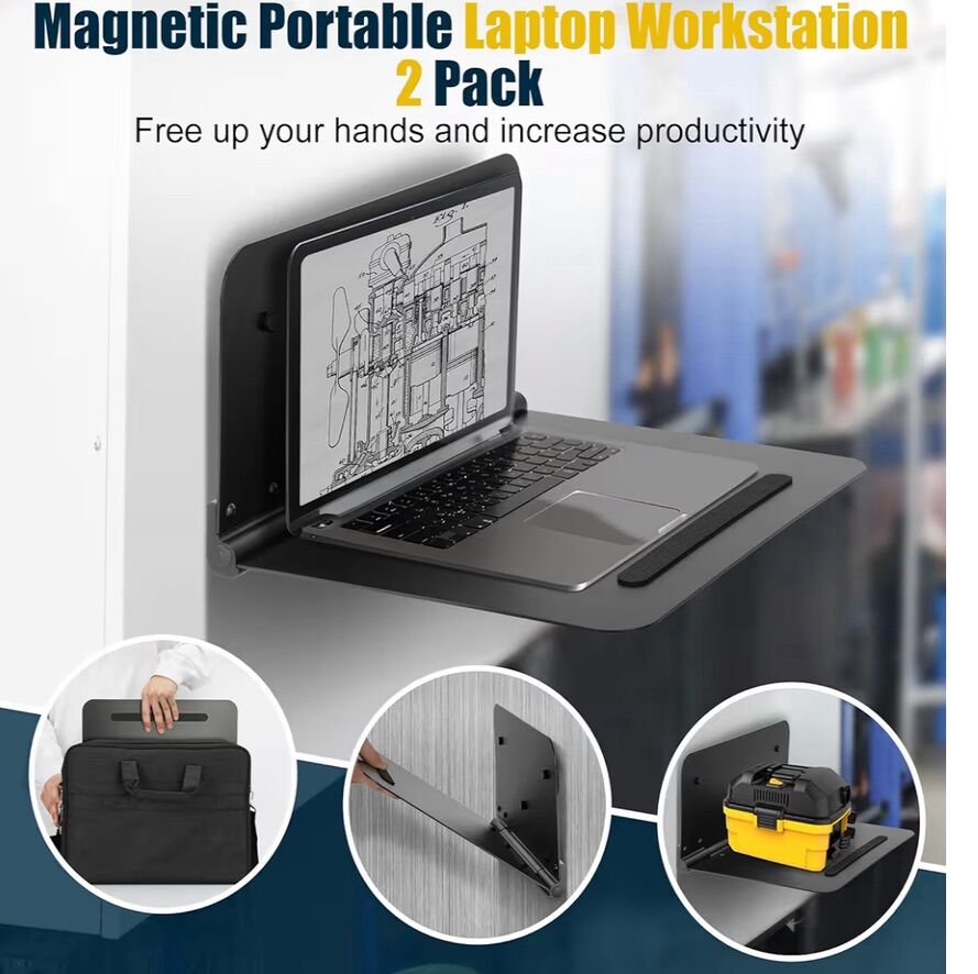 New Magnetic Workstation With Carry Bag Laptop