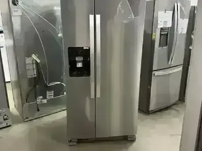 NEW WHIRLPOOL 33 INCH WIDE STAINLESS SIDE BY SIDE