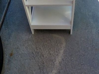 Qty-1 White Barn Wood End Table