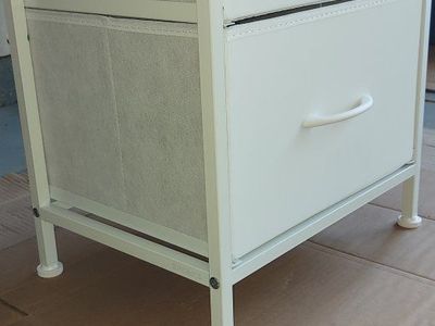 white dresser night stand