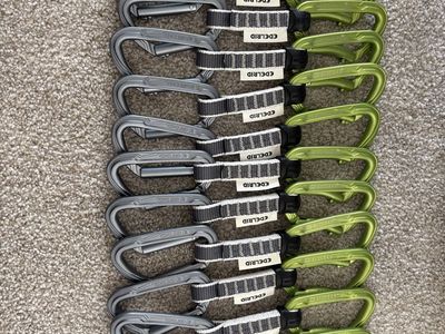 Edelrid Pure Quickdraw Set - 6-Pack (x2) - 12 Sport Climbing Quickdraws