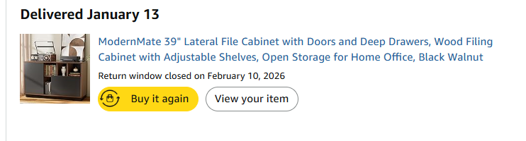 39" Modern Mate Lateral File Cabinet with Doors and Deep Drawers. Brand new