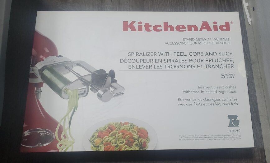 KitchenAid Spriralizer Attachment and Blades