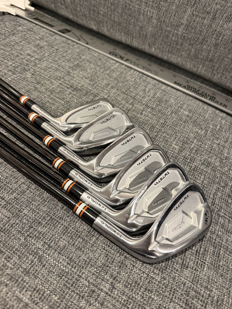 Honma Forged TW757 VX Iron Set 5-PW KBS $-Taper PVD 130X Extra Stiff Excellent