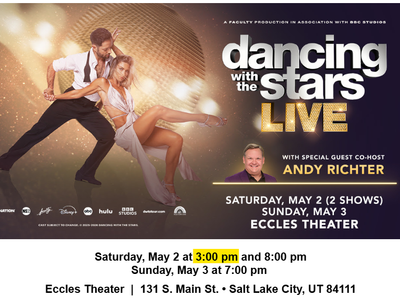 Dancing with the Stars Live! (DWTS) @ Eccles Theather, Salt Lake City