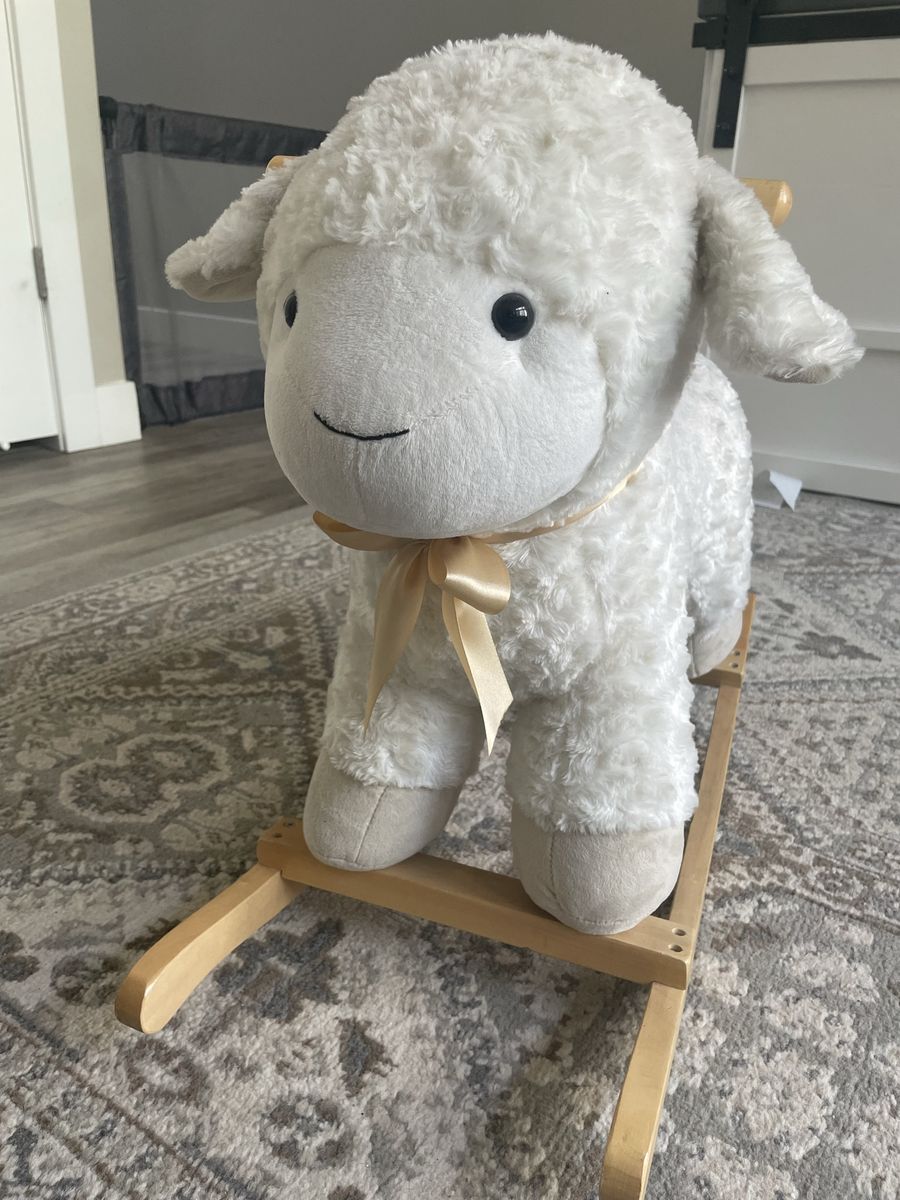 Kelly toy Lamb Critter Plush Nursery Rocker