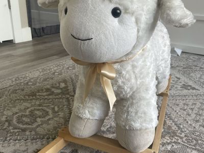 Kelly toy Lamb Critter Plush Nursery Rocker