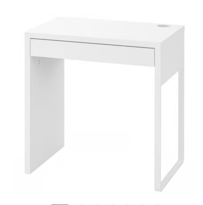 White desk with drawer IKEA