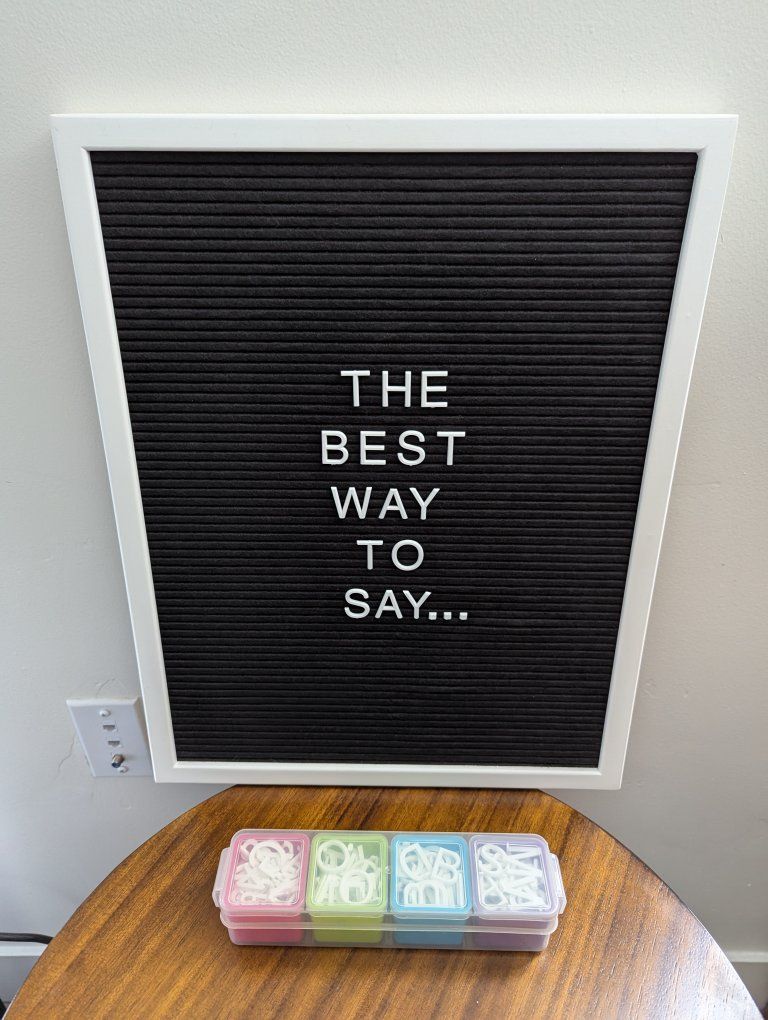 Letter Board Display