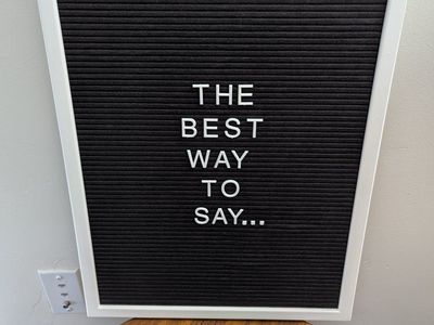 Letter Board Display