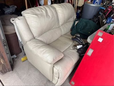 Cream colored couch