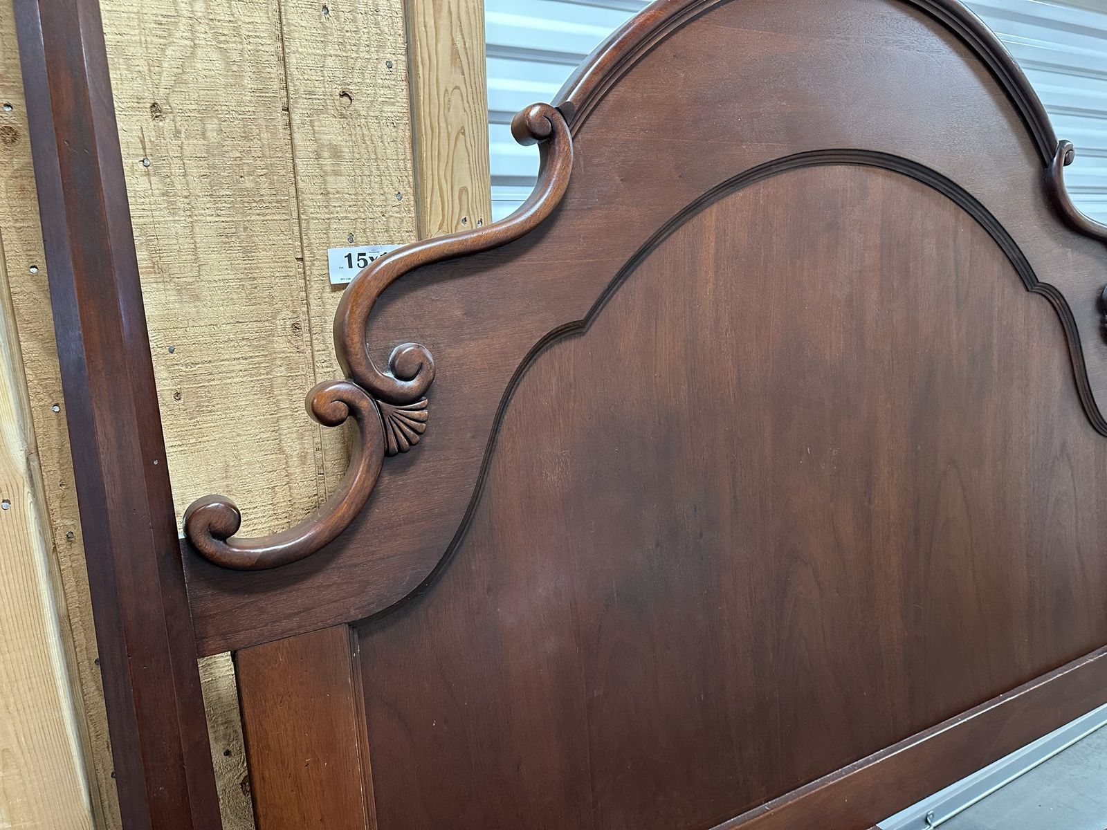 Red mahogany classic king size headboard. $125. OBO.