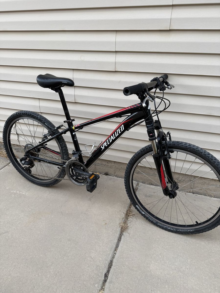 Specialized Hardrock Sport Mountain Bike - Black/Red Frame, Good Condition