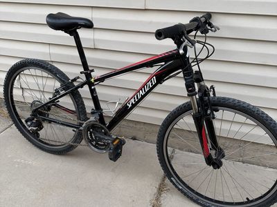 Specialized Hardrock Sport Mountain Bike - Black/Red Frame, Good Condition