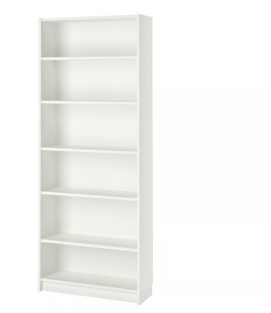 IKEA BILLY Bookcase - White, 79 1/2" Tall, Adjustable Shelves, Versatile Storage